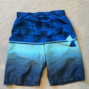 Under Armour Blue Gradient Swim/Active Shorts